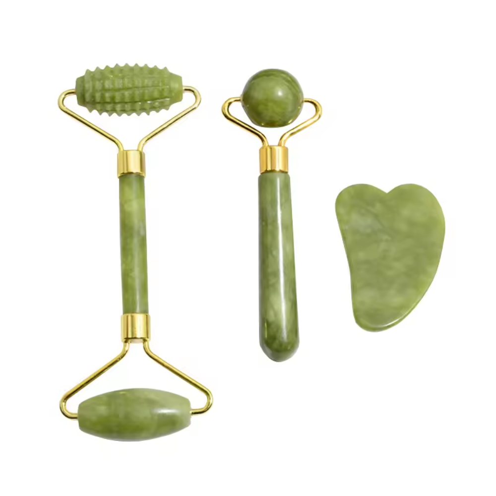 3-in-1 Jade Facial Massage Set